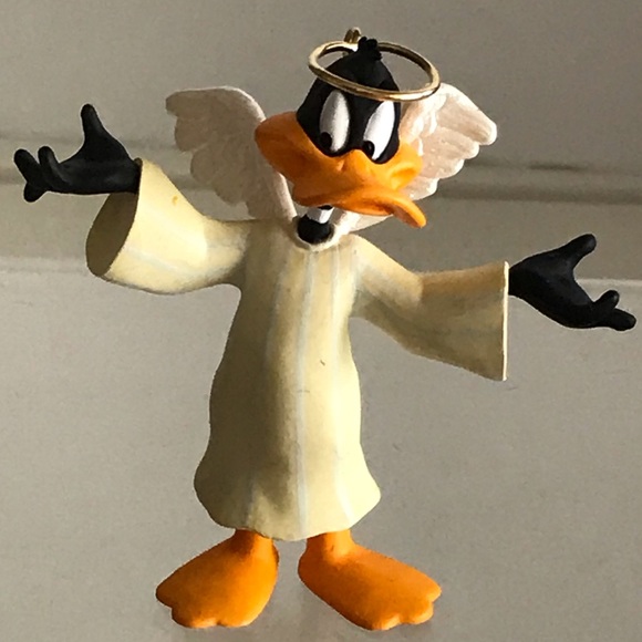 Hallmark 1994 Looney Tunes - Daffy Duck As Angel Christmas Ornament - VTG - Picture 1 of 12